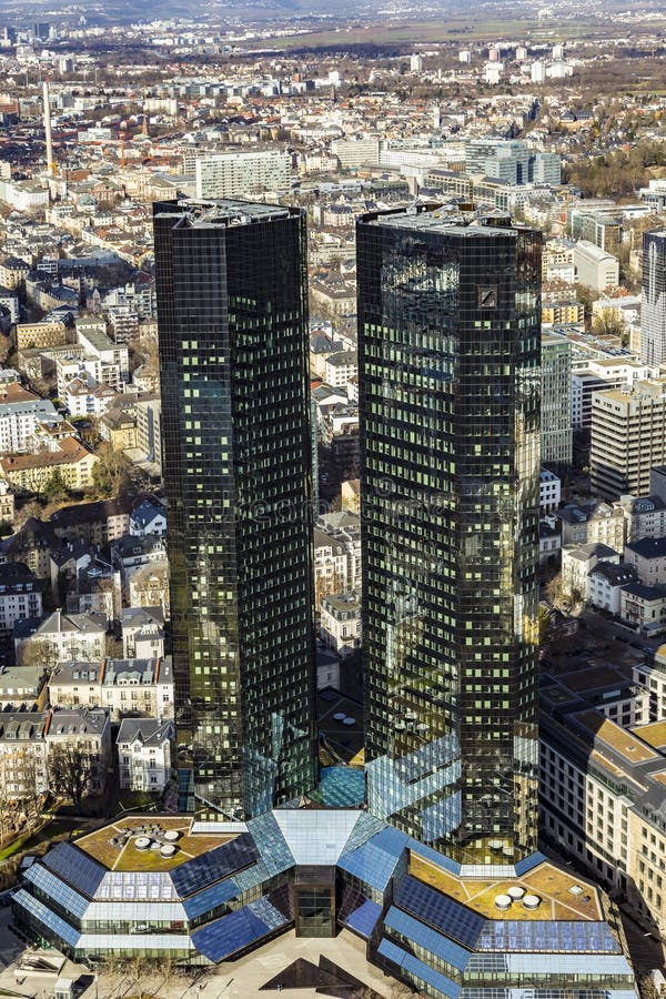 Vista De Las Torres Gemelas De Deutsche Bank Foto editorial - Imagen de  europa, ciudad: 69814006