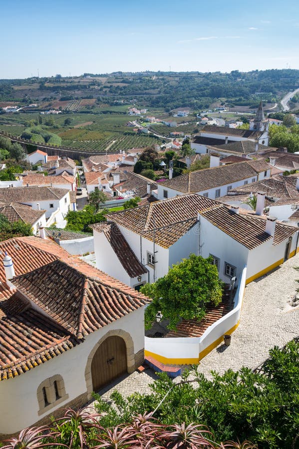 Vista de Obidos imagens de stock royalty free Vista de Obidos imagens de stock royalty free