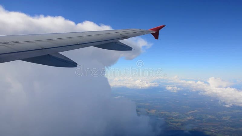 A vista de um indicador do avião