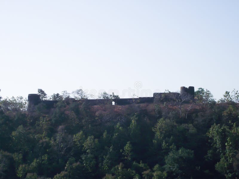 Kajligarh Fort View from Distance on a mountain. Kajligarh Fort View from Distance on a mountain.