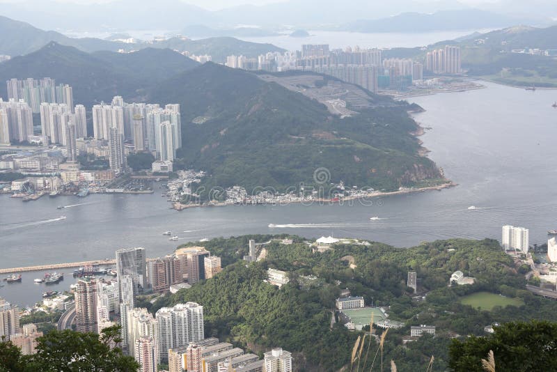 Vista del Monte Parker di kowloon orientale immagini stock