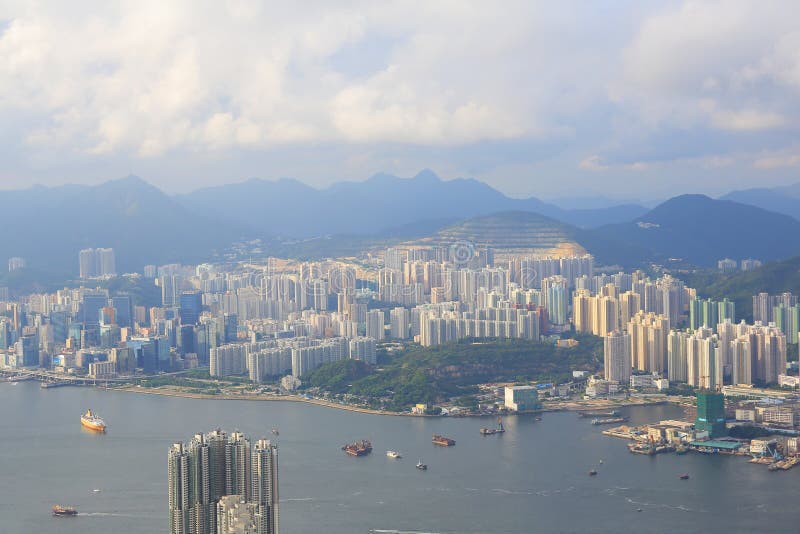 Vista del Monte Parker di kowloon orientale immagini stock libere da diritti