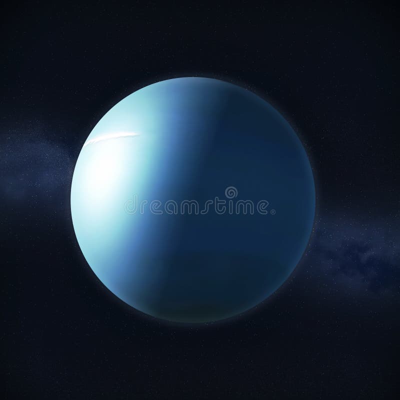 Vista del pianeta Uranus illustrazione vettoriale Vista del pianeta Uranus illustrazione vettoriale