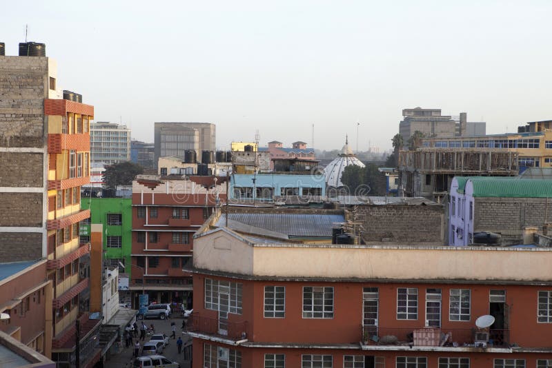 Vista del tetto di Nairobi immagine stock libera da diritti Vista del tetto di Nairobi immagine stock libera da diritti