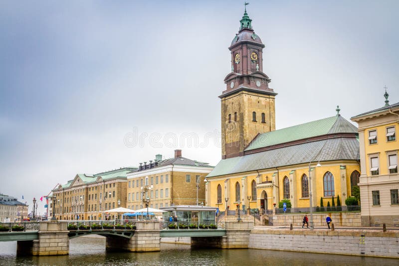 Vista della chiesa di Christinae a Gothenburg fotografia stock Vista della chiesa di Christinae a Gothenburg fotografia stock