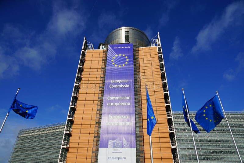Vista Delle Sedi Edificio Di Berlaymont Della Commissione Europea Di E ...