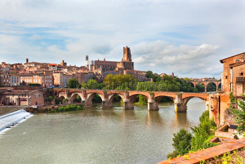 Vista di Albi, Francia fotografia stock libera da diritti Vista di Albi, Francia fotografia stock libera da diritti