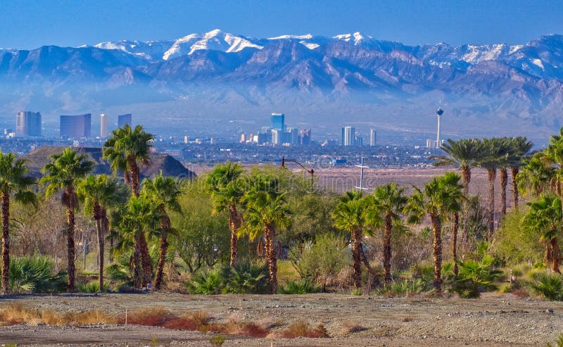 Vista di Las Vegas nel Nevada