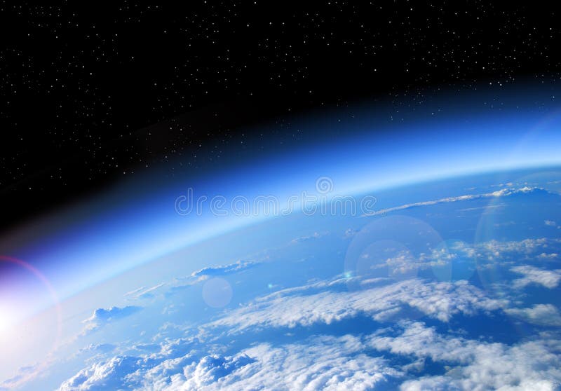 Vista di terra da spazio