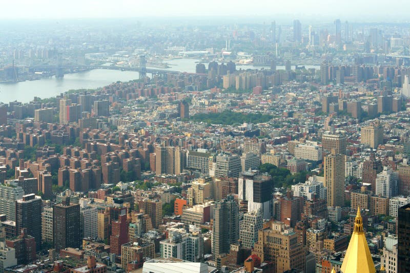 Vista do Midtown Manhattan, enfrentando o sul para o Lower Manhattan fotos de stock Vista do Midtown Manhattan, enfrentando o sul para o Lower Manhattan fotos de stock