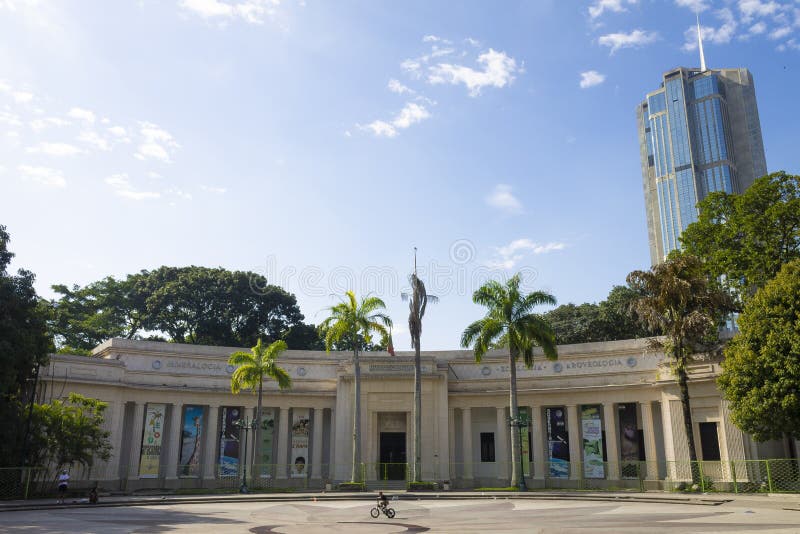 Vista do museu de ciências naturais de Caracas fotografia de stock Vista do museu de ciências naturais de Caracas fotografia de stock