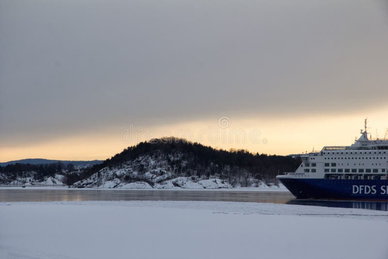 Vista do oslofjord fotografia de stock Vista do oslofjord fotografia de stock