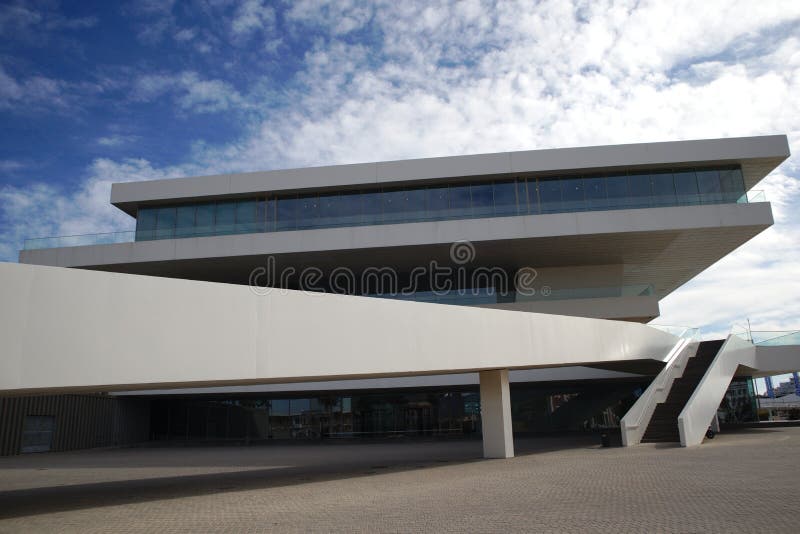 Construção De Veles E Aberturas Em Marina Valencia Espanha Foto Editorial -  Imagem de litoral, fachada: 237392336