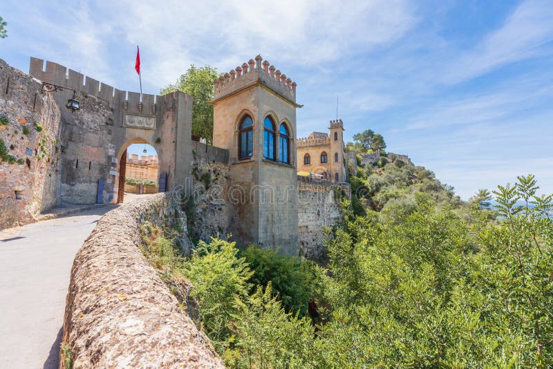 Xativa, Spain. May 3, 2024. Exterior view of the Xativa Castle. Xativa, Spain. May 3, 2024. Exterior view of the Xativa Castle