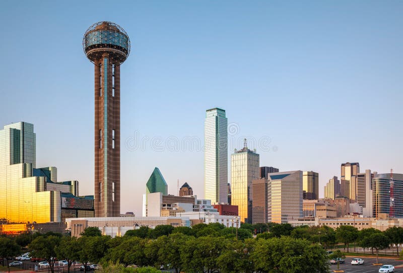 Vista geral de Dallas do centro fotos de stock royalty free Vista geral de Dallas do centro fotos de stock royalty free