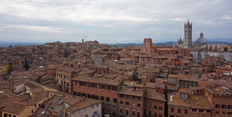 Vista geral de Siena Italy imagens de stock Vista geral de Siena Italy imagens de stock