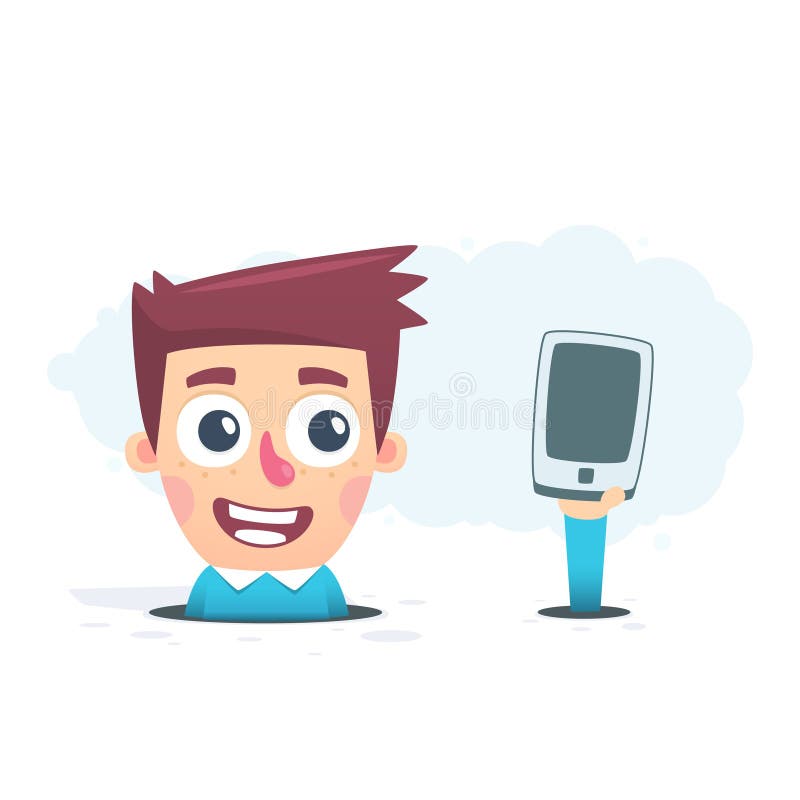 Visão geral do novo smartphone ilustração do vetor