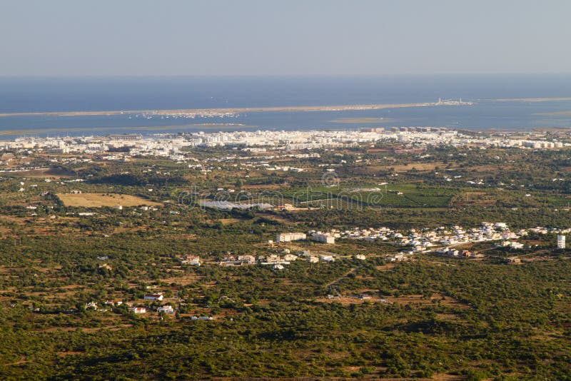 Vista ampla imagens de stock