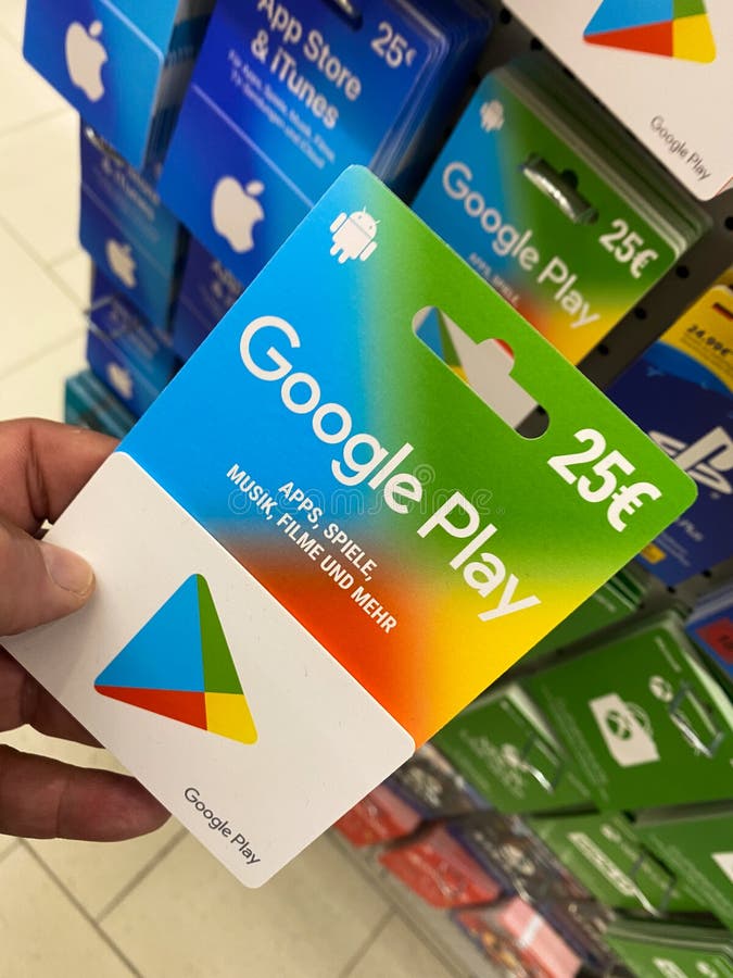 Créditos Google Play com Pix - Vales-presente