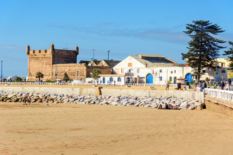 Vista no porto em Essaouira marrocos fotografia de stock royalty free Vista no porto em Essaouira marrocos fotografia de stock royalty free