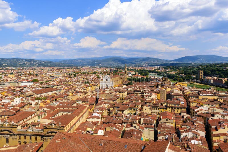 Vista panoramica di Firenze L'Italia immagine stock libera da diritti Vista panoramica di Firenze L'Italia immagine stock libera da diritti