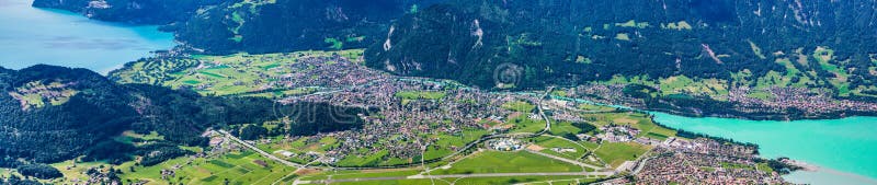 Vista panorámica de Interlaken, Suiza
