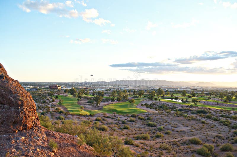 Vista panorámica de Phoenix, AZ fotos de archivo Vista panorámica de Phoenix, AZ fotos de archivo