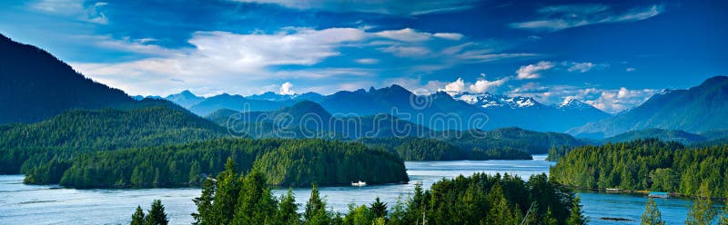 Vista panorámica de Tofino, isla de Vancouver, Canadá