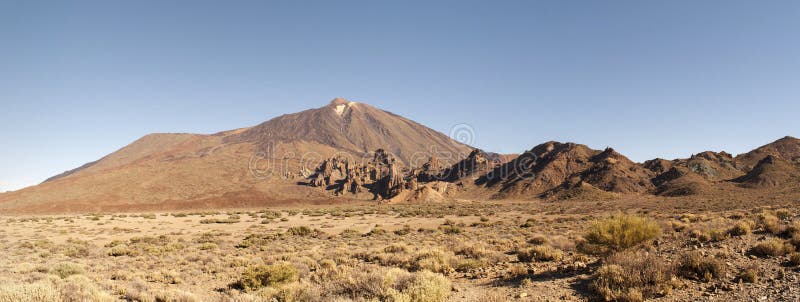 Vista panorâmica da montagem Teide