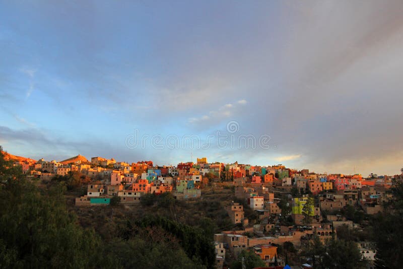 Vista panorâmica de Guanajuato México imagens de stock royalty free Vista panorâmica de Guanajuato México imagens de stock royalty free