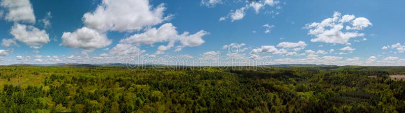 Vista panorâmica de montanhas bonitas de Pocono da paisagem fotografia de stock royalty free Vista panorâmica de montanhas bonitas de Pocono da paisagem fotografia de stock royalty free