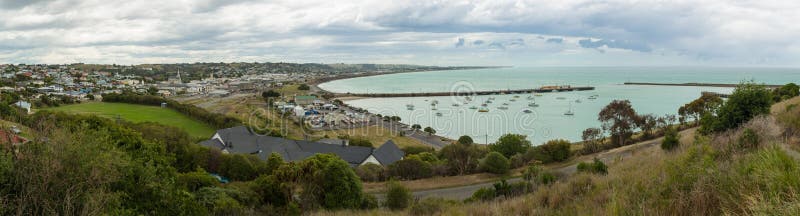 Vista panorâmica de Oamaru fotos de stock Vista panorâmica de Oamaru fotos de stock
