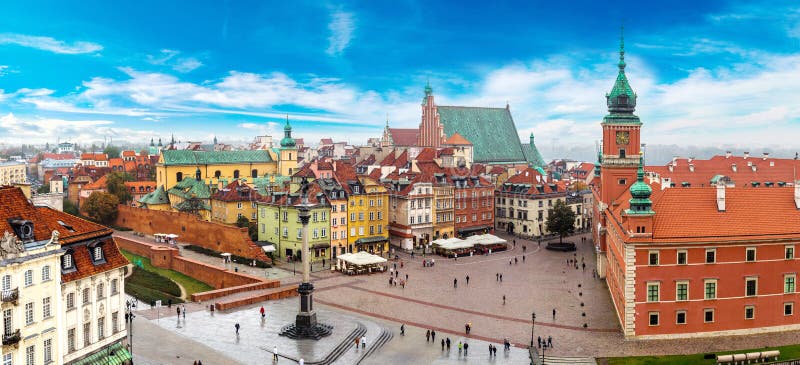 Vista panorâmica de Varsóvia foto de stock Vista panorâmica de Varsóvia foto de stock