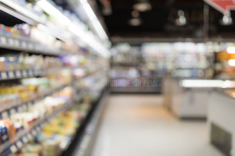 Blur view of the supermarket. Blur view of the supermarket