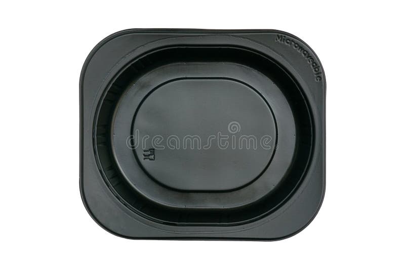 Vista superior de la bandeja plástica negra con la muestra de la categoría alimenticia aislada en la trayectoria que acorta inclu fotografía de archivo libre de regalías Vista superior de la bandeja plástica negra con la muestra de la categoría alimenticia aislada en la trayectoria que acorta inclu fotografía de archivo libre de regalías