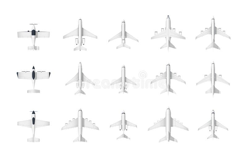 Avião de passageiros de desenho animado pequeno avião azul com