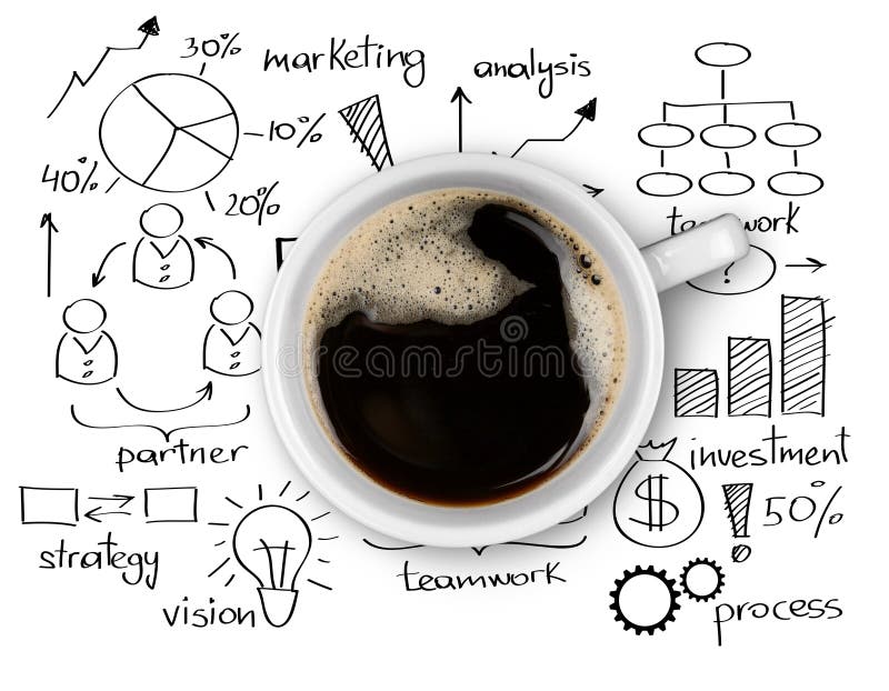 Vista superior do copo do café quente delicioso em cartas foto de stock Vista superior do copo do café quente delicioso em cartas foto de stock