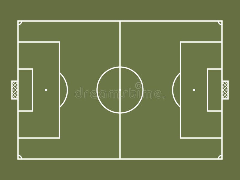 Vista Superiore Del Campo Di Calcio O Del Campo Di Football