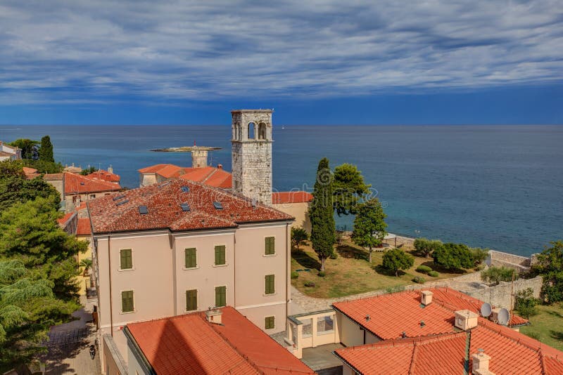 Vista superiore di Porec immagine stock libera da diritti Vista superiore di Porec immagine stock libera da diritti