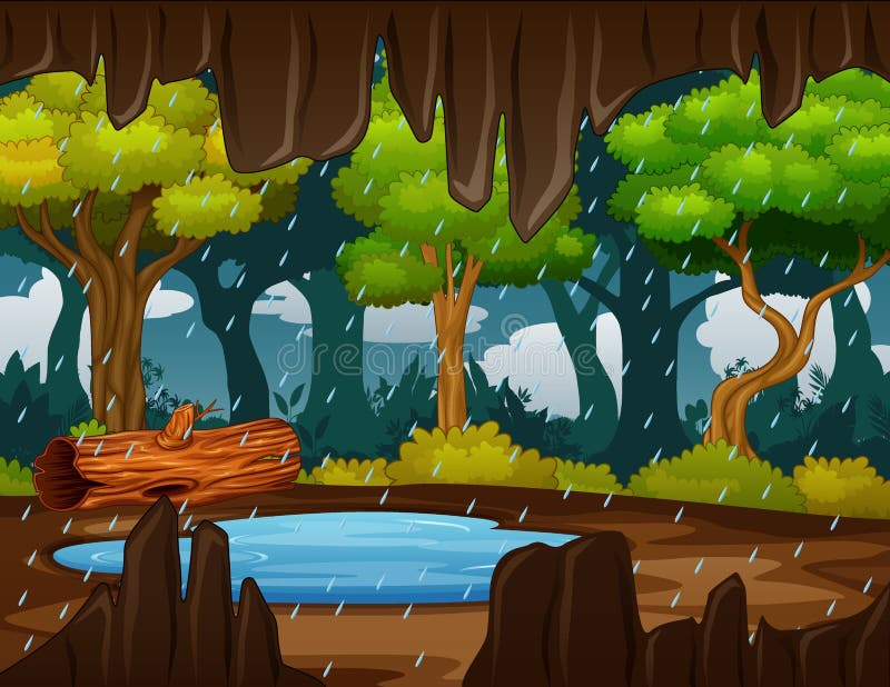 Vistas Al Paisaje Desde La Entrada De Una Cueva En Un Día Lluvioso Stock de ilustración - Ilustración de hermoso, arte: 226768755 Vistas Al Paisaje Desde La Entrada De Una Cueva En Un Día Lluvioso Stock de ilustración - Ilustración de hermoso, arte: 226768755
