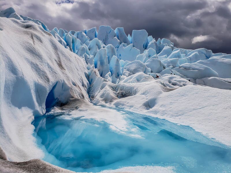 Vistas cênicos de Glaciar Perito Moreno, EL Calafate, Argentina imagem de stock royalty free Vistas cênicos de Glaciar Perito Moreno, EL Calafate, Argentina imagem de stock royalty free