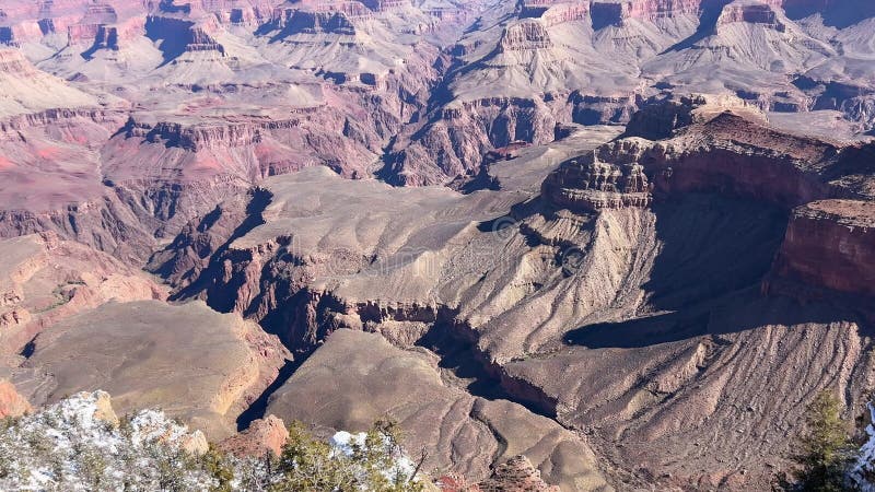 Vistas panorámicas al Gran Cañón y sus maravillosas formaciones geológicas almacen de video