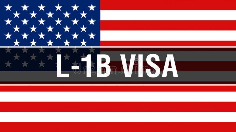 Visto su un fondo della bandiera di U.S.A., di L-1B rappresentazione 3D Bandiera degli Stati Uniti d'America che ondeggia nel ven
