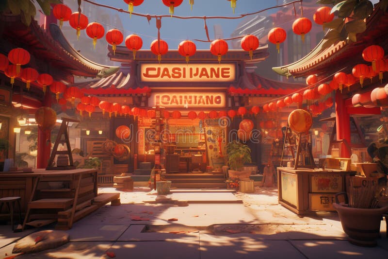 Visual Narratives of a Chinese New Year Wisdom Stock Illustration ...