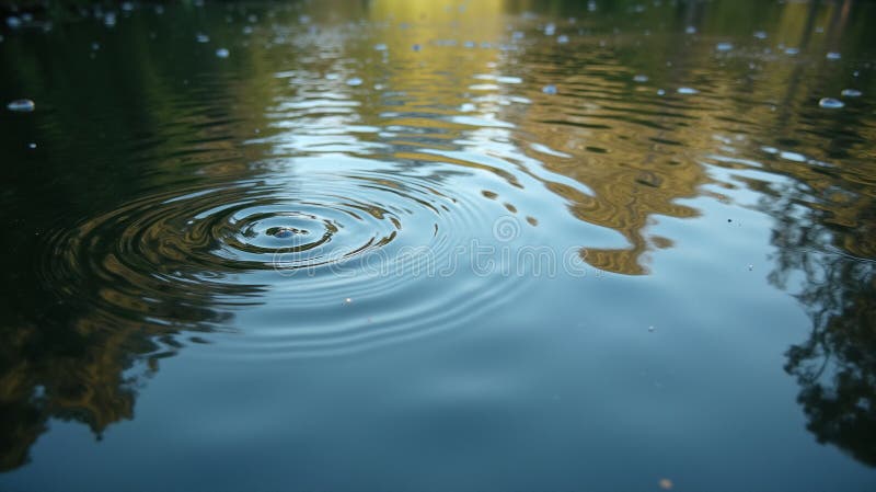 Reflections of Serenity: A Visual Symphony of Simplicity stock illustration