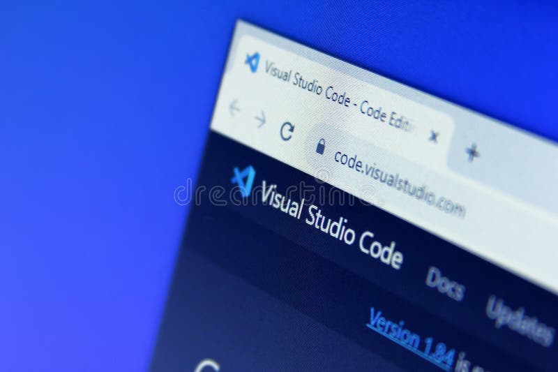 Visual Studio Code Computerprogramm stockfoto