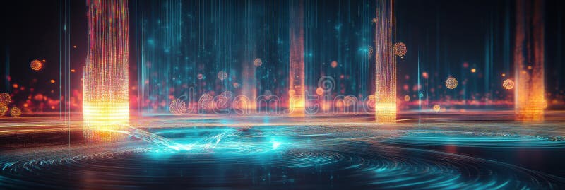 Visualization of antibodies attacking pathogens in a dynamic digital environment showcasing intricate biological royalty free stock image