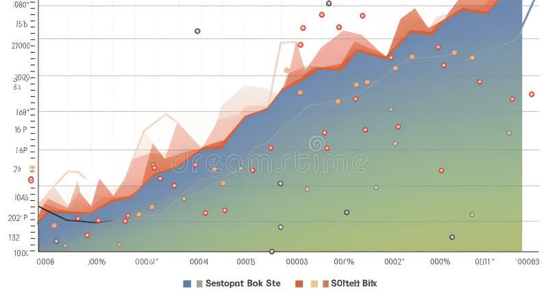 Visualization data graph vector illustration
