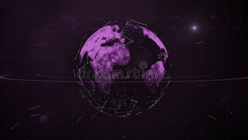 Visualization of data warehouse with bytes of files and data. stock illustration