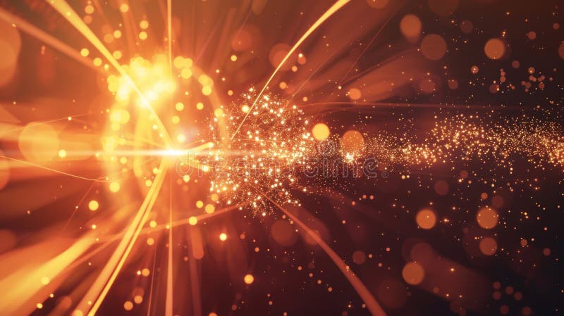 A visualization shows a particle moving through a series of energy barriers with each one becoming more transparent as stock photos